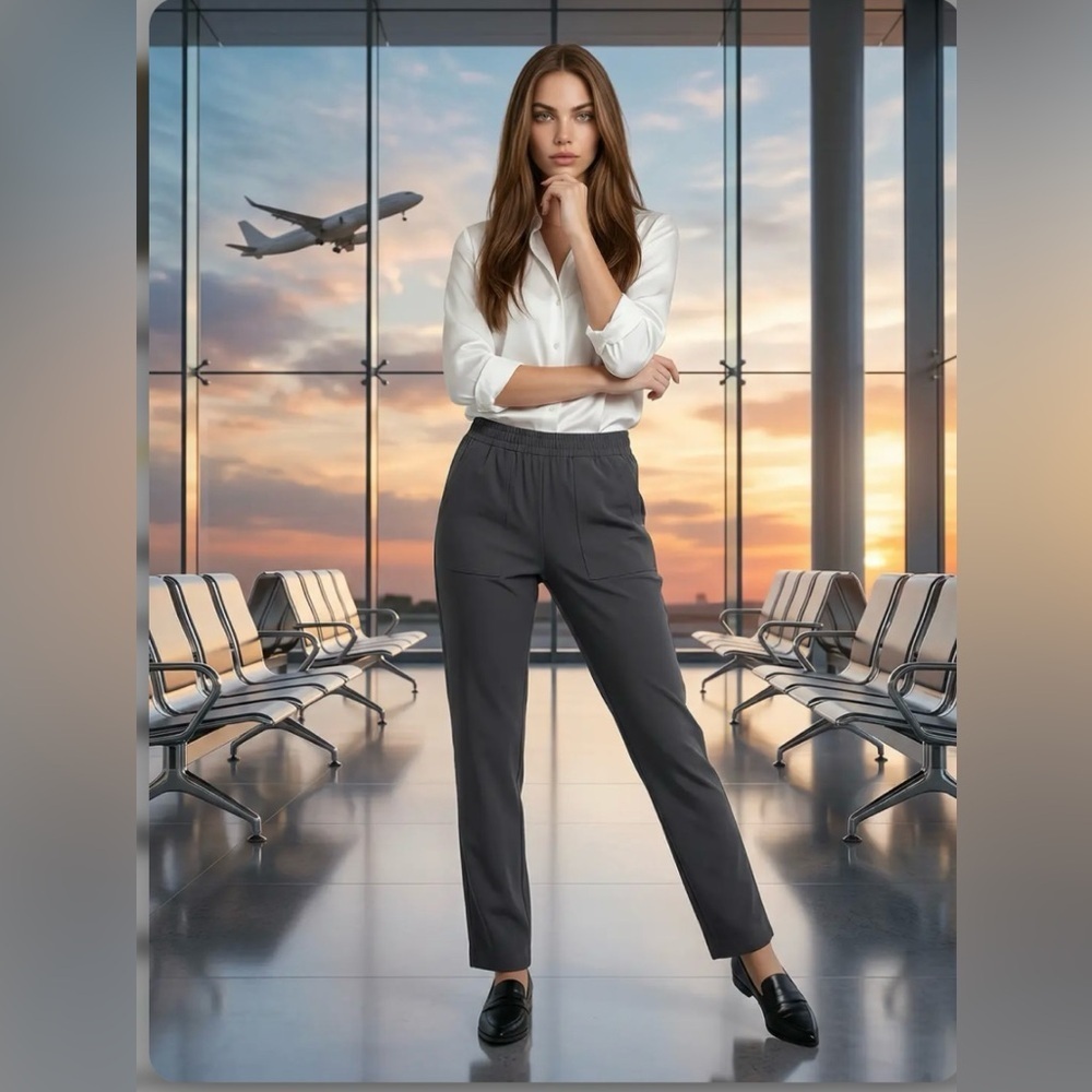 EUC Peace and Pearls Women’s Run Around/Joggers Pull on Pants